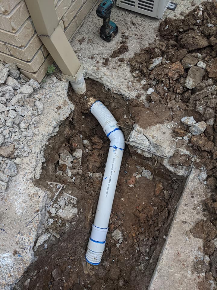 leaking pipe repaired
